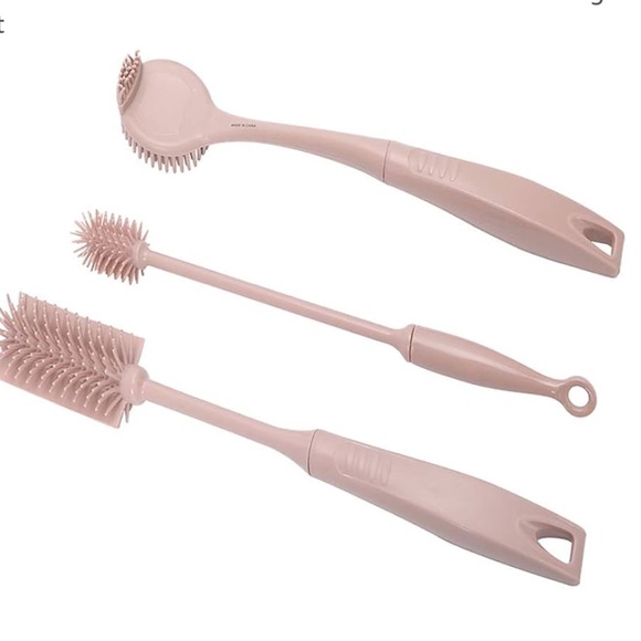 Other - Silicone Dish Brush Set - Pink